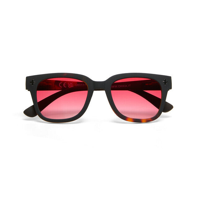 GIOVANNI-Black Habana red Lens
