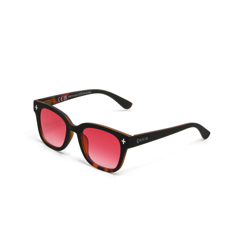 GIOVANNI-Black Habana red Lens
