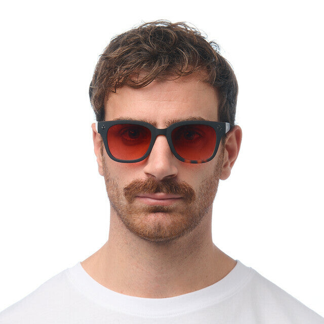 GIOVANNI-Black Habana red Lens
