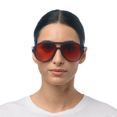 ALESSIO Black - Lens Red