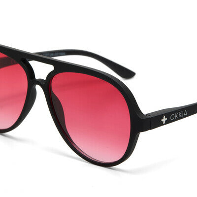 ALESSIO Black - Lens Red