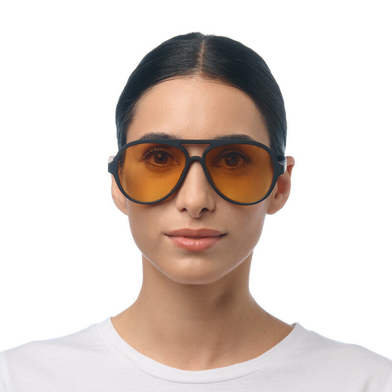 ALESSIO-Black Yellow lens