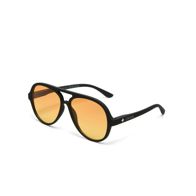 ALESSIO-Black Yellow lens