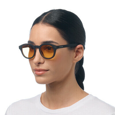 MILANO Black Havana - Lens Yellow