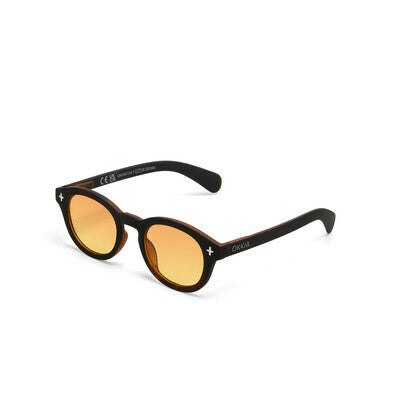 MILANO Black Havana - Lens Yellow